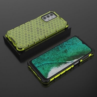 Samsung Galaxy A32 Plastikinis dėklas Honeycomb Case 5G žalias 2