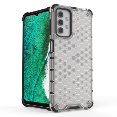 Akcija! Samsung Galaxy A32 Plastikinis dėklas Honeycomb Case TPU 5G Tamsiai mėlynas  4