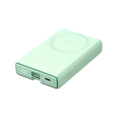 Powerbank Joyroom JR-PBM01 magnetic 10000mAh 20Wstand + Lightning Kabelis - USB-C - žalias 1