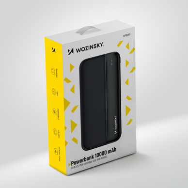 Powerbankas Wozinsky 10000mAh 2 x USB Juodas (WPBBK1) 4