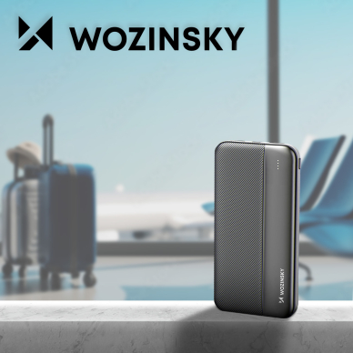 Powerbankas Wozinsky 10000mAh 2 x USB Juodas (WPBBK1) 6