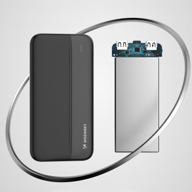 Powerbankas Wozinsky 10000mAh 2 x USB Juodas (WPBBK1) 8