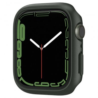 Rėmelis SPIGEN THIN FIT APPLE WATCH 7/8/9 (45MM) tamsiai žalia 1