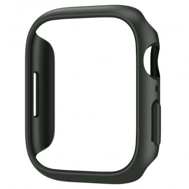 Rėmelis SPIGEN THIN FIT APPLE WATCH 7/8/9 (45MM) tamsiai žalia 3