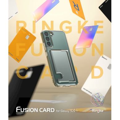 Ringke Fusion Card Dėklas skirtas Samsung Galaxy S22 + (S22 Plus) Card Wallet Documents permatomas (FCD593R52) 2