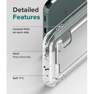 Ringke Fusion Card Dėklas skirtas Samsung Galaxy S22 + (S22 Plus) Card Wallet Documents permatomas (FCD593R52) 4