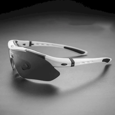 Rockbros 10002 polarizing cycling glasses - baltas 1