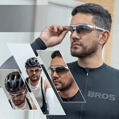 Rockbros 10002 polarizing cycling glasses - baltas 3