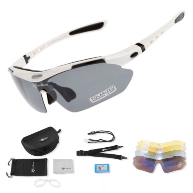 Rockbros 10002 polarizing cycling glasses - baltas