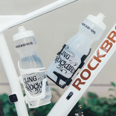 Rockbros 31210012002 bicycle water bottle Laikiklis - baltas 2