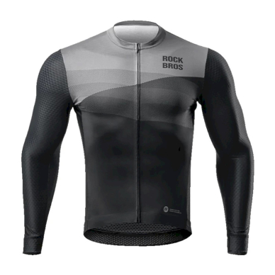 Rockbros cycling jersey 15120009003 long sleeve spring/summer L - Juodas 1