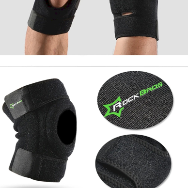 Rockbros LF1106L sports protector patella knee joint, size L - Juodas (2 pcs.) 11