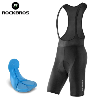 Rockbros RK2002XL cycling shorts short XLpadded bib shorts - Juodas 4