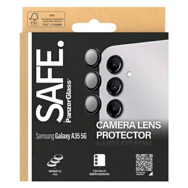 SAFE by PanzerGlass Kameros apsauga Samsung Galaxy A35 5G -Juodas  3