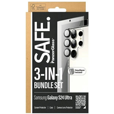 SAFE by PanzerGlass Set Dėklas + Protective Film + Camera Protector Samsung Galaxy S24 Ultra 3