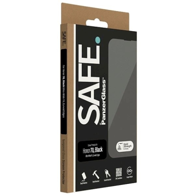 SAFE by PanzerGlass Ultra-Wide Fit Apsauginis stiklas Honor 70 -Juodas  3