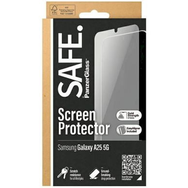 SAFE by PanzerGlass Ultra-Wide Fit Apsauginis stiklas Samsung Galaxy A25 5G 3