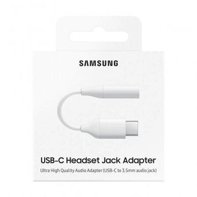 Samsung 3,5 mm mini jack Į USB Type C Ausinių Adapteris Baltas (EE-UC10JUWEGWW) 3