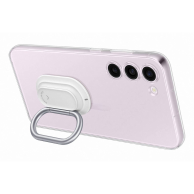 Samsung Clear Gadget Case skirta Samsung Galaxy S23+ cover ring holder stand Permatomas (EF-XS916CTEGWW) 2