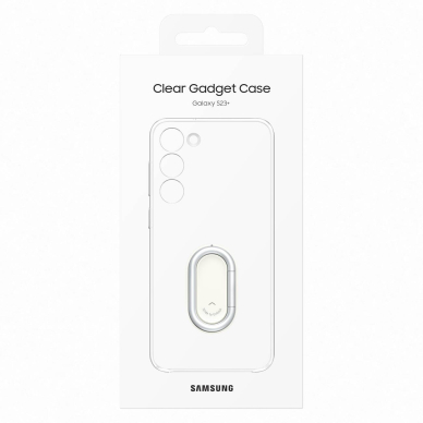 Samsung Clear Gadget Case skirta Samsung Galaxy S23+ cover ring holder stand Permatomas (EF-XS916CTEGWW) 4