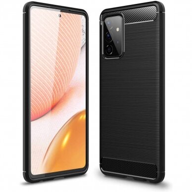 Akcija! Samsung galaxy A 32 5G dėklas "Carbon case" TPU juodas