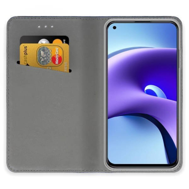 Akcija! Xiaomi Redmi Note 9T ATVERČIAMAS DĖKLAS SMART MAGNET mėlynas 2