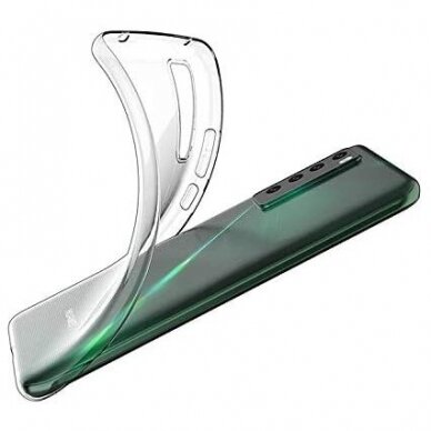 Akcija! huawei p smart 2021 dėklas Slim 1 mm silikoninis permatomas 2