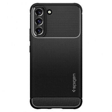 SAMSUNG GALAXY S22 DĖKLAS SPIGEN RUGGED ARMOR MATTE JUODAS 1