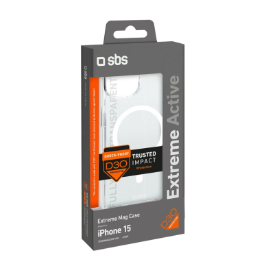 SBS D3O MagSafe iPhone 15 Dėklas - Clear 4