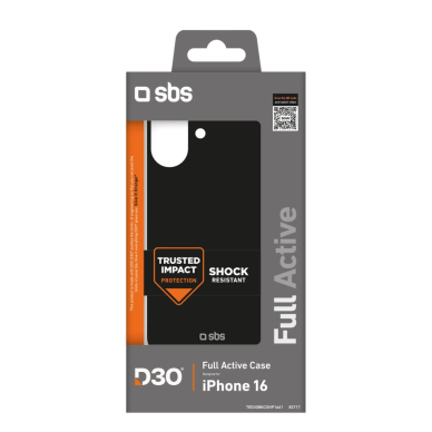 SBS Full Active D3O iPhone 16 Dėklas - Juodas 1