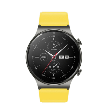 Silikoninė apyrankė Huawei Watch GT 2/3/4/2 Pro/3 Pro/4 Pro/GT 2e 46mm - Geltona 2