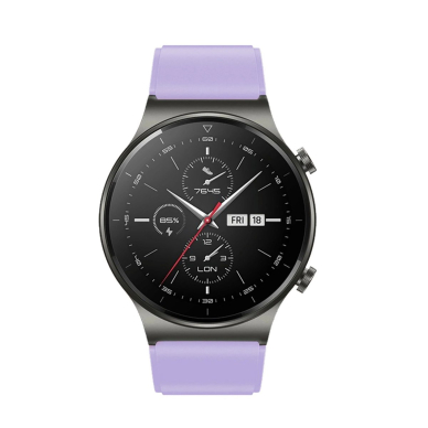 Silikoninė apyrankė Huawei Watch GT 2/3/4/2 Pro/3 Pro/4 Pro/GT 2e 46mm - Violetinė 2