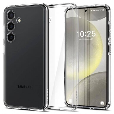 Silikoninis dėklas Antislip O2 Samsung S921 S24 skaidrus