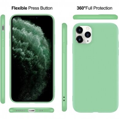 Silikonins Dėklas Dynamic Apple iPhone 15 matcha žalias 2