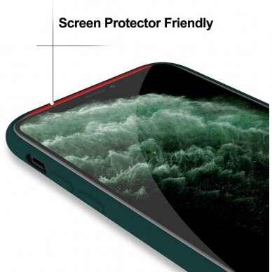 Silikonins Dėklas Dynamic Apple iPhone 15 tamsiai žalias 2