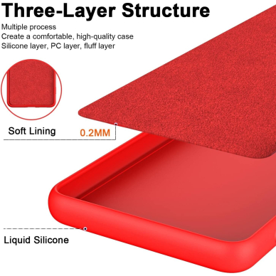 Silikonins Dėklas Dynamic Xiaomi Redmi Note 12 5G raudonas 4