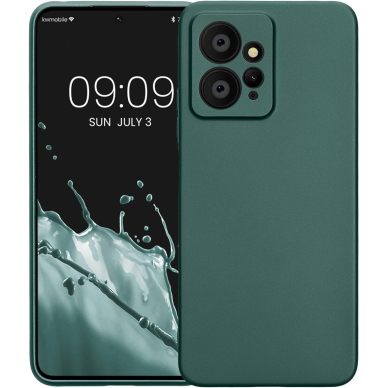 Silikonins Dėklas Dynamic Xiaomi Redmi Note 12 5G tamsiai žalias 1