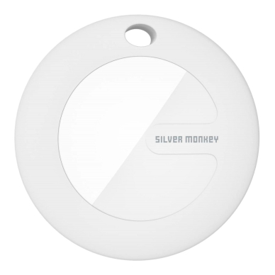 Silver Monkey Tag locator compatibleApple FindMy - baltas