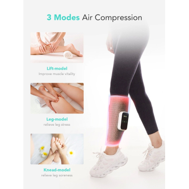 SKG BM3-E calf massagerwarming compress (2 pcs. in a set) - pilkas 8