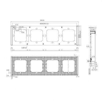 Sonoff Quadruple Mounting Frame for Installing M5-80 Wall Switches 1