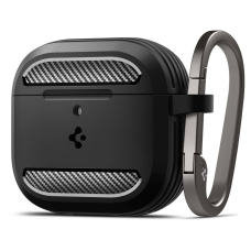 Spigen Rugged Armor Dėklas AirPods 4 - Juodas