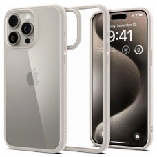 Spigen Ultra Hybrid case for iPhone 15 Pro - natural titanium