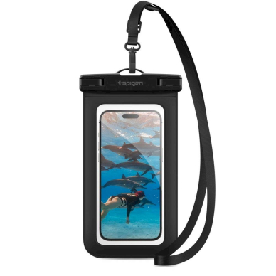 Spigen A601 UNIVERSAL WATERPROOF CASE Juodas