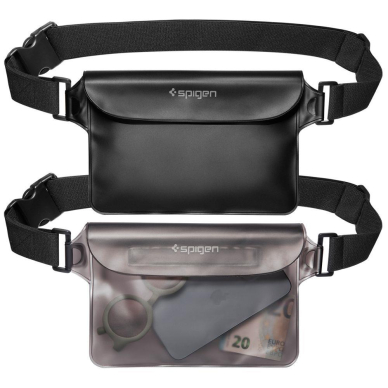 Spigen A620 UNIVERSAL WATERPROOF WAIST BAG 2-PACK Juodas 5