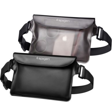 Spigen A620 UNIVERSAL WATERPROOF WAIST BAG 2-PACK Juodas