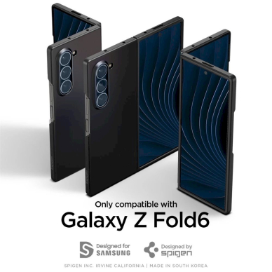 Spigen Airskin Dėklas Samsung Galaxy Z Fold 6 - Juodas 8