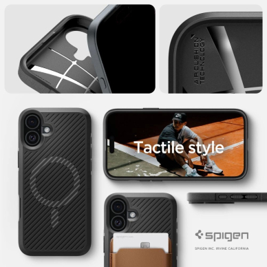 Spigen Core Armor Mag Dėklas MagSafeiPhone 16 - Matte Juodas 10