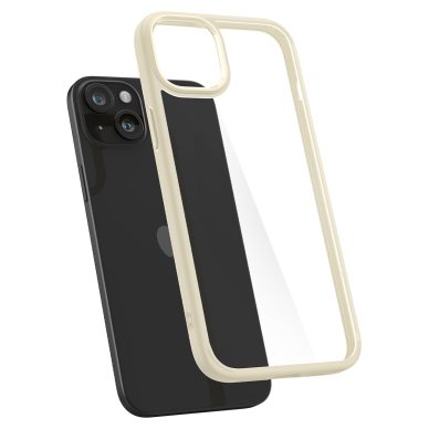 Spigen Crystal Hybrid case for iPhone 15 Plus - beige 4