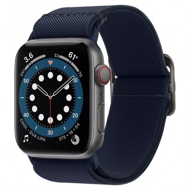 SPIGEN FIT LITE DIRŽELIS APPLE WATCH 2/3/4/5/6/SE (42/44MM) TAMSIAI MĖLYNA 1