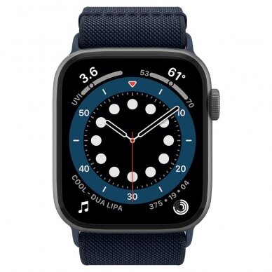 SPIGEN FIT LITE DIRŽELIS APPLE WATCH 2/3/4/5/6/SE (42/44MM) TAMSIAI MĖLYNA 2